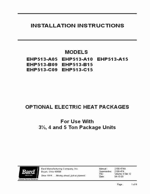 Bard Heating System EHP513-B15-page_pdf